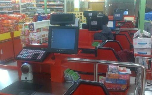 商場(chǎng)專(zhuān)用pos機(jī)收銀臺(tái)